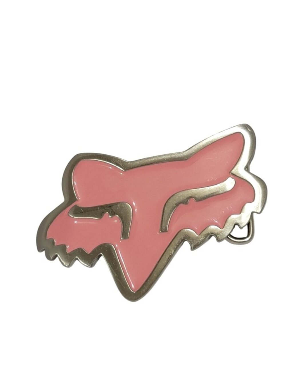 Y2K Vintage Fox Racing Pink Belt Buckle
